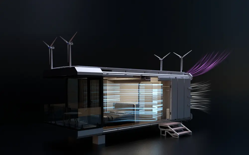 Indoor air circulation system diagram